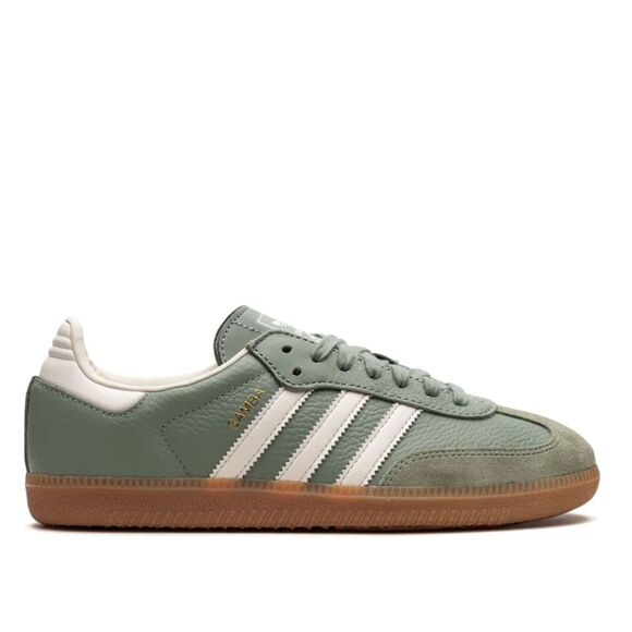 adidas Shoes - Adidas Samba OG Green White Sneakers | Leather Suede Gum Sole Retro Classic